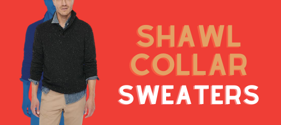 about men's shawl collar sweaters
