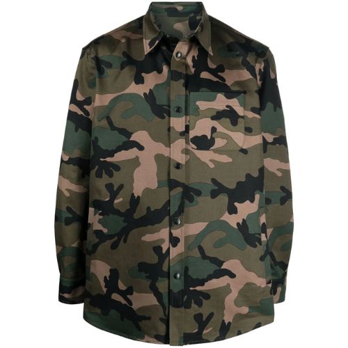 Valentino Camouflage Shirt Jacket