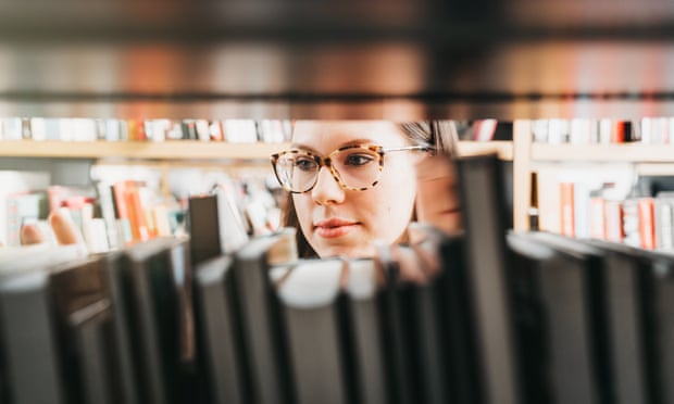 Girl in the library