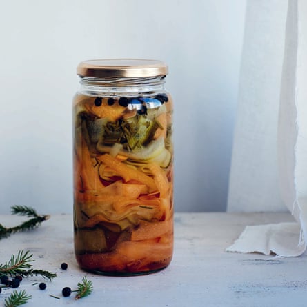 jar of pickled veg