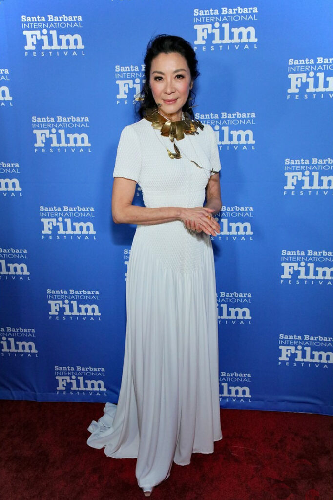 Michelle Yeoh Wore Valentino Haute Couture To The Santa Barbara Film Festival