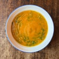 Orange juice, you say? Jekka McVicar's carrot and coriander soup.