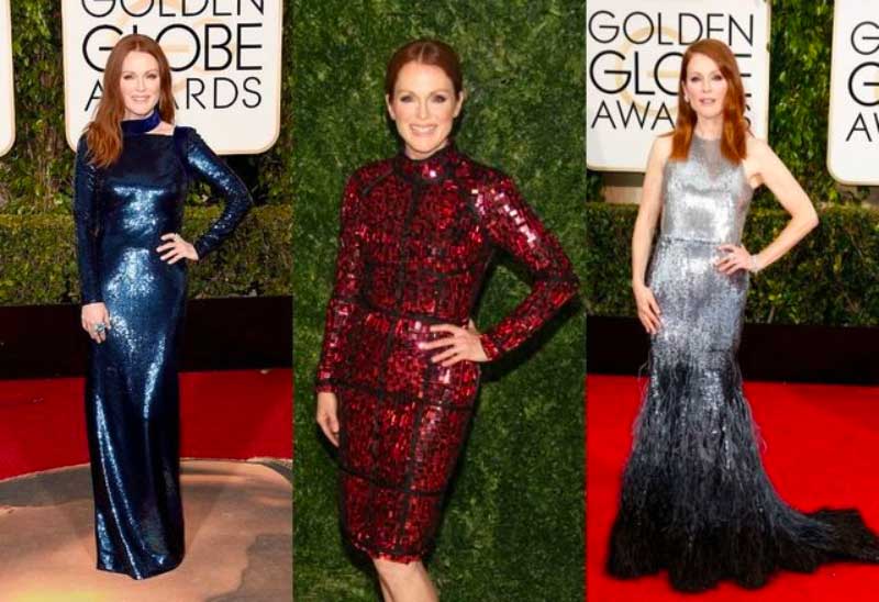 Julianne Moore on the red carpet.