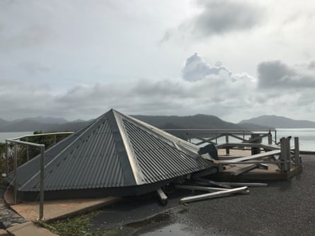 The aftermath of Cyclone Debbie on Hamilton Island