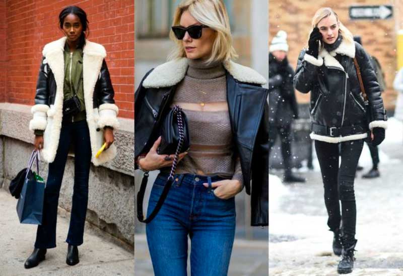 Give the Shearling-Lined Leather Jacket a Try