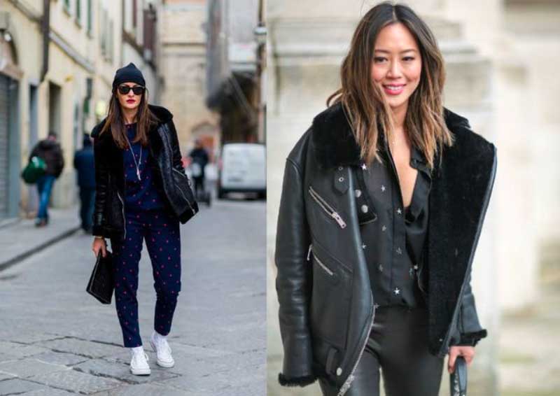 Leather Jacket Outfits to Try Now: Play with Proportions in an Oversized Jacket.