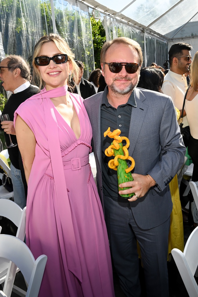 Kate Hudson and Rian Johnson at the 2023 Palm Springs International Film Festival: Variety's Directors To Watch Brunch at Parker Palm Springs on Jan. 06, 2023 in Palm Springs, Calif.