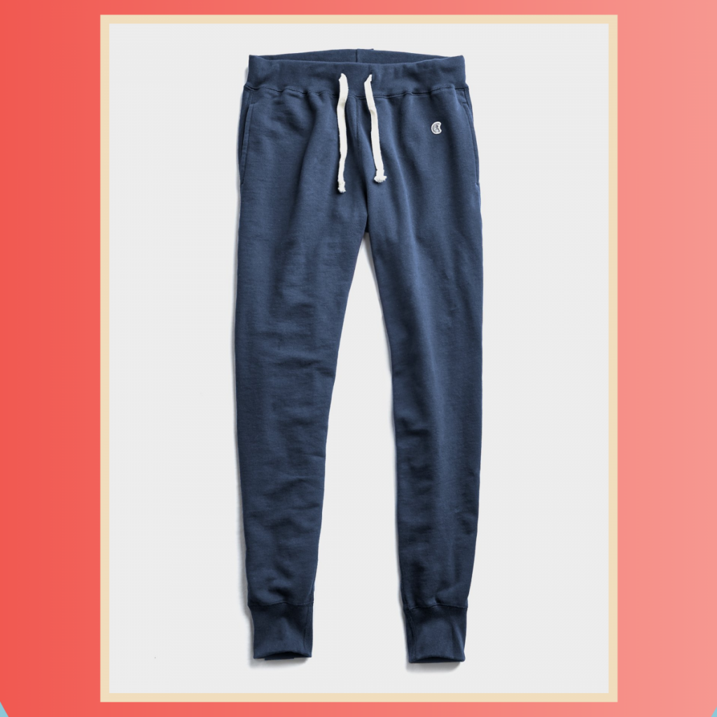 Todd snyder + Champion Midweight Slim Jogger Sweatpant in Hale Navy
