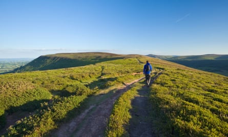 The Offa’s Dyke path near Llanthony.