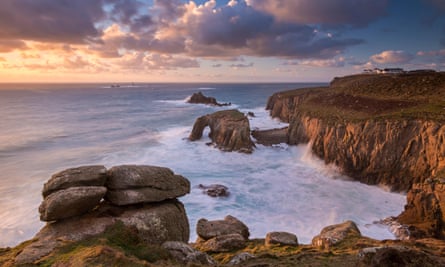 The sea and sky at Land’s End.