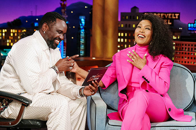 Angela Bassett, Brian Tyree Henry, The Late Late Show with James Corden 