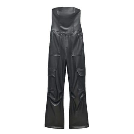 black strapless jumpsuit