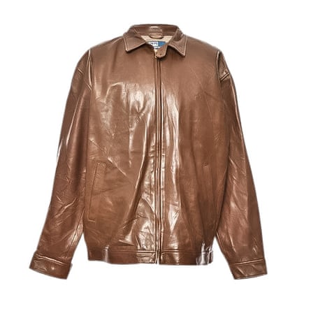 Tan leather jacket