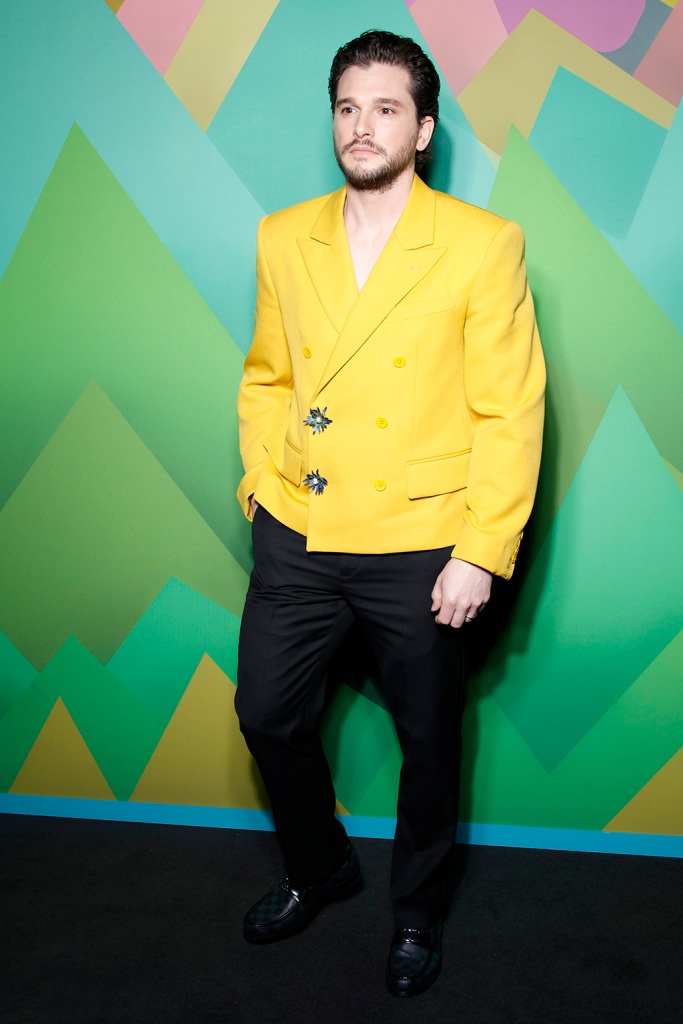 Kit Harington attended the Louis Vuitton menswear fall 2023 show as part of Paris Fashion Week on Jan. 19, 2023 in Paris.