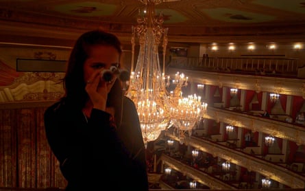Lisa Favazzo looking for love at the Bolshoi theatre.