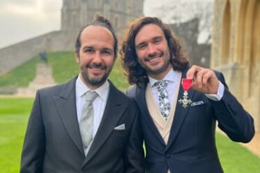Joe Wicks with his MBE alongside his brother Nikki Wicks, the CEO of the Body Coach app.