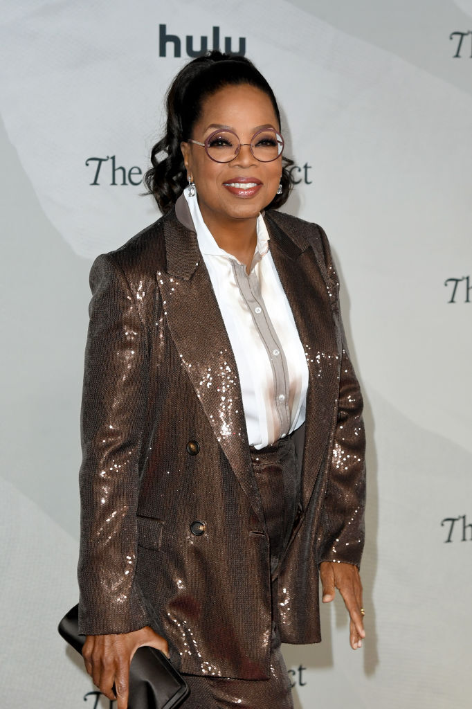 LOS ANGELES, CALIFORNIA - JANUARY 26: Oprah Winfrey attends the Los Angeles Red Carpet Premiere Event for Hulu's "The 1619 Project" at Academy Museum of Motion Pictures on January 26, 2023 in Los Angeles, California. (Photo by JC Olivera/Getty Images)