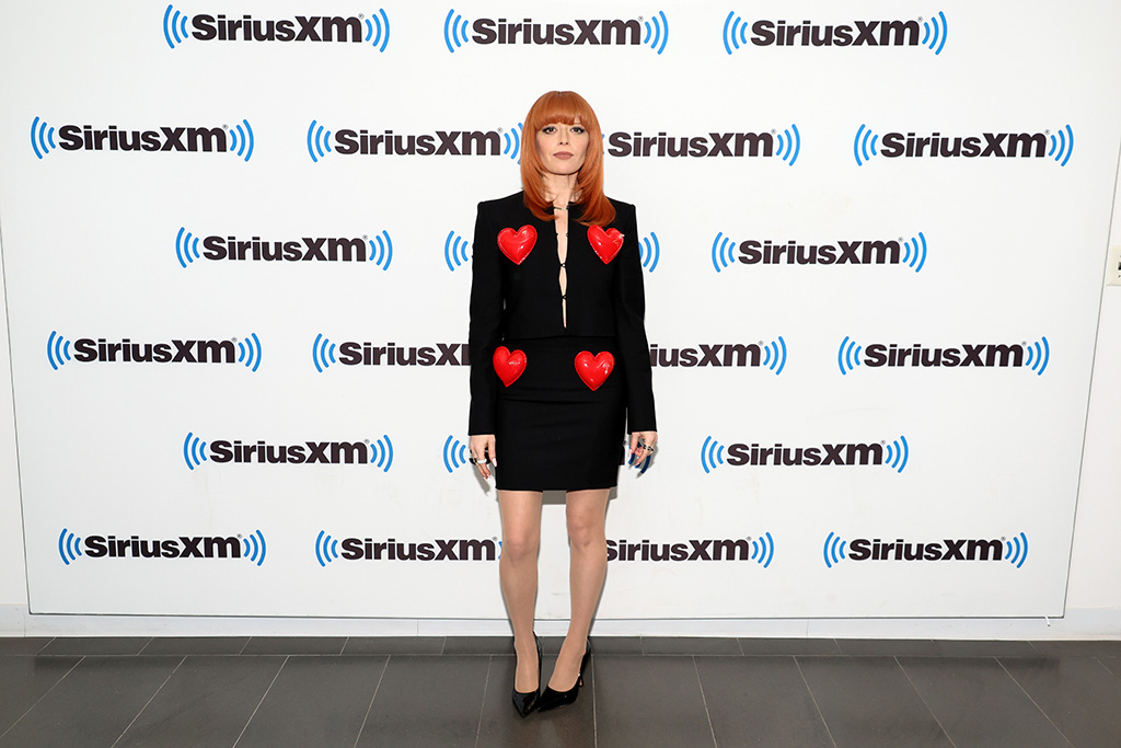Natasha Lyonne visits SiriusXM Studios on Jan. 31, 2023 in New York.