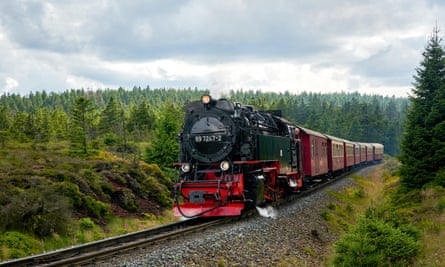The network of tracks serve villages in the eastern Harz mountain region.