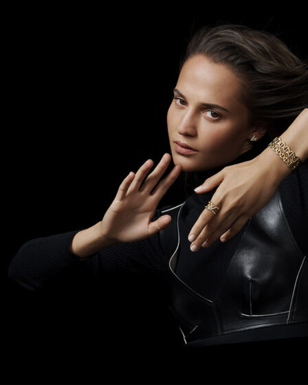 Alicia Vikander & Kim Cudi x Louis Vuitton LV Volt Fine Jewelry 2023