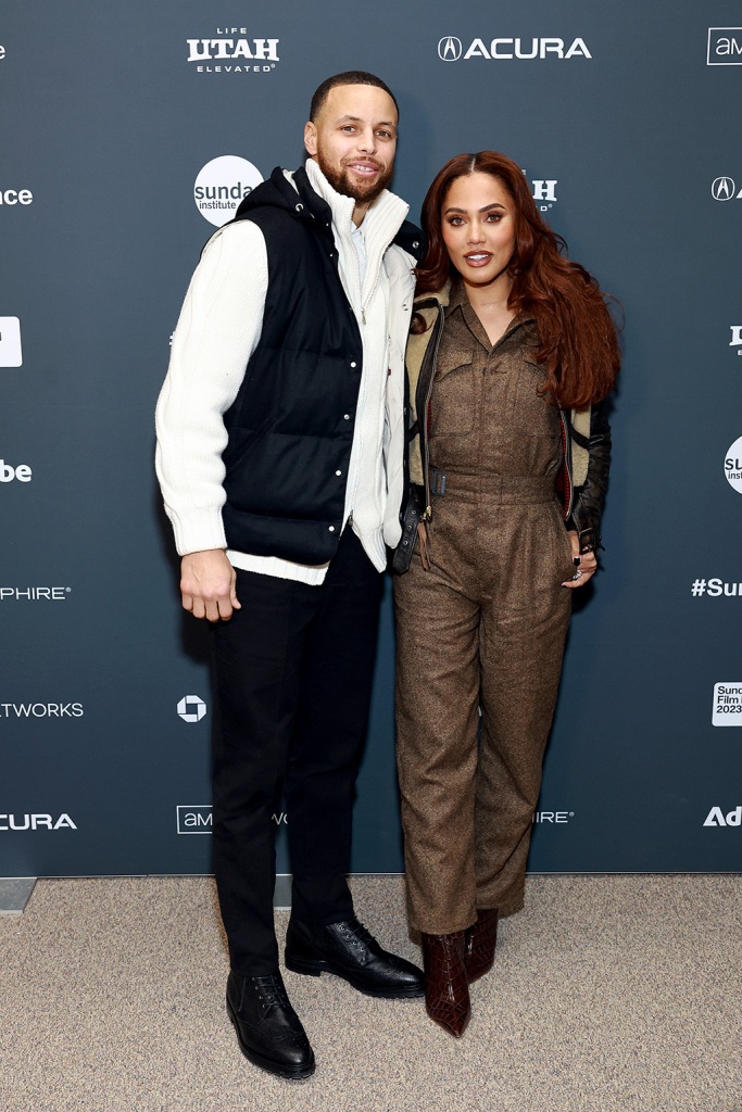 Stephen Curry and Ayesha Curry attend the 2023 Sundance Film Festival