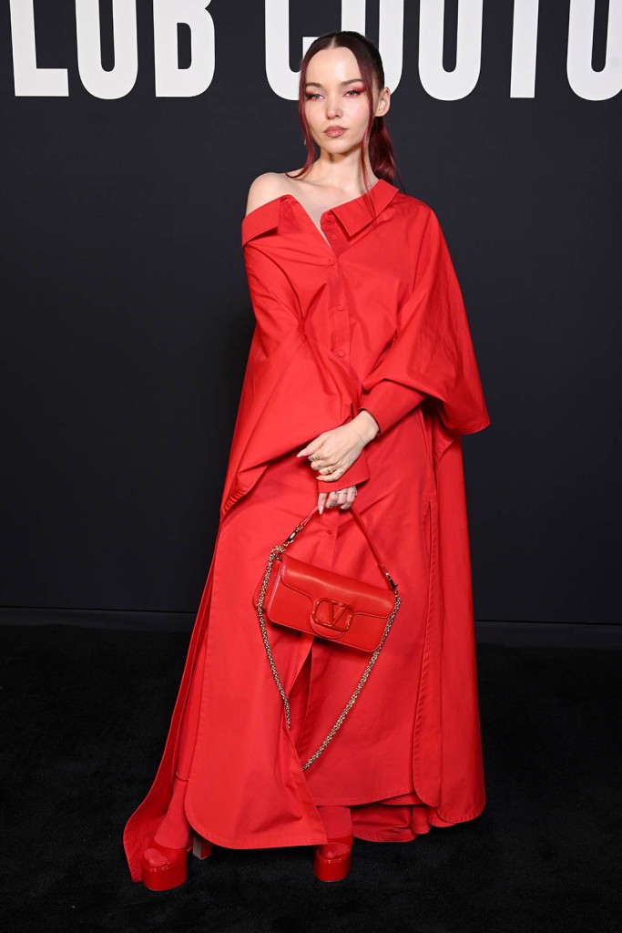 Dove Cameron, Valentino Spring 2023 Show, Haute Couture, Platform Sandals