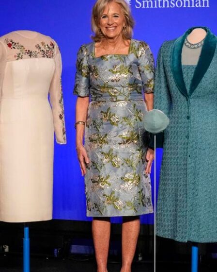 First Lady Jill Biden Presents Her Inauguration Day Attire To The Smithsonian Museum