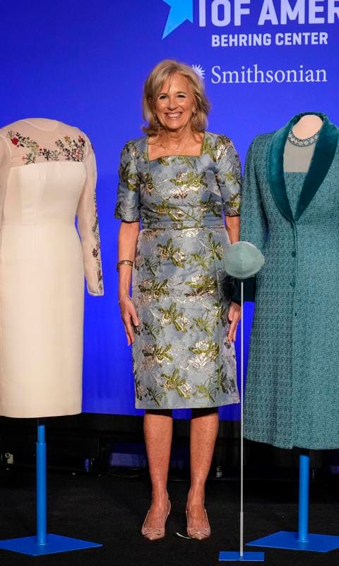 First Lady Jill Biden Presents Her Inauguration Day Attire To The Smithsonian Museum
