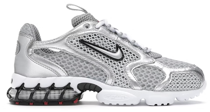 Nike Air Zoom Spiridon Cage 2 Metallic Silver Sneakers
