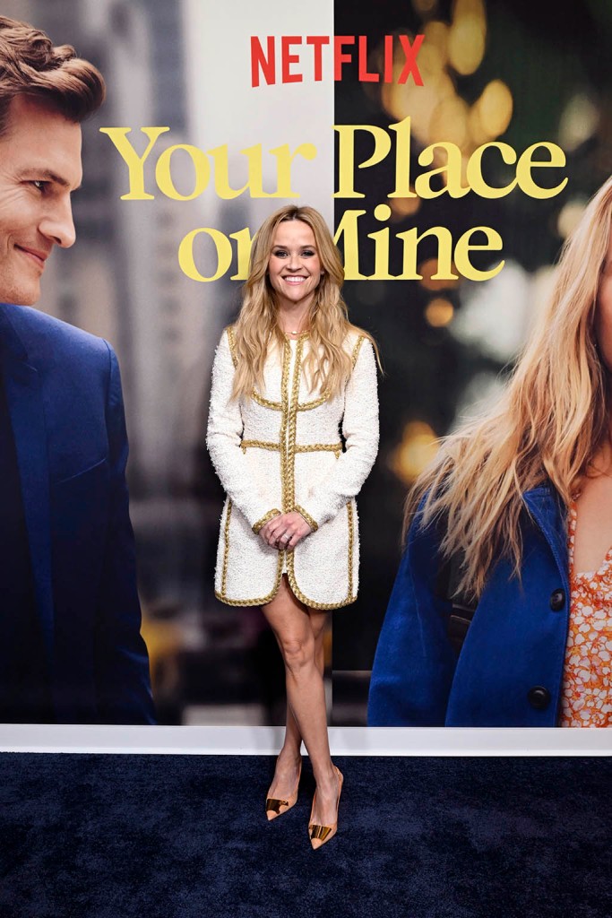 Reese Witherspoon, Your Place or Mine NYC Premiere, Giambattista Valli, Pumps