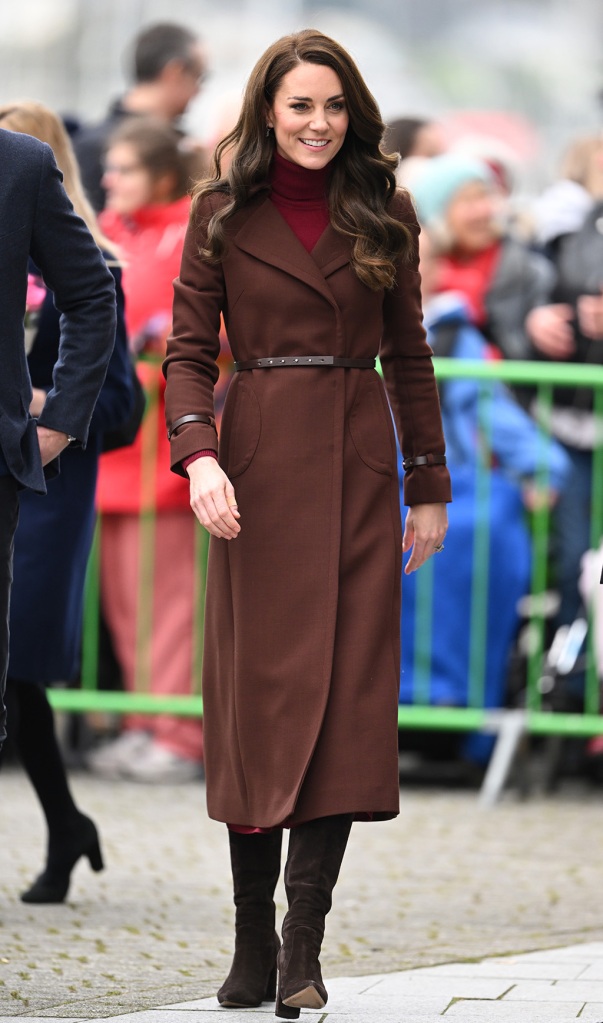 Catherine, Princess of Wales arriving at The National Maritime Museum on Feb. 09, 2023 in Falmouth, England. 