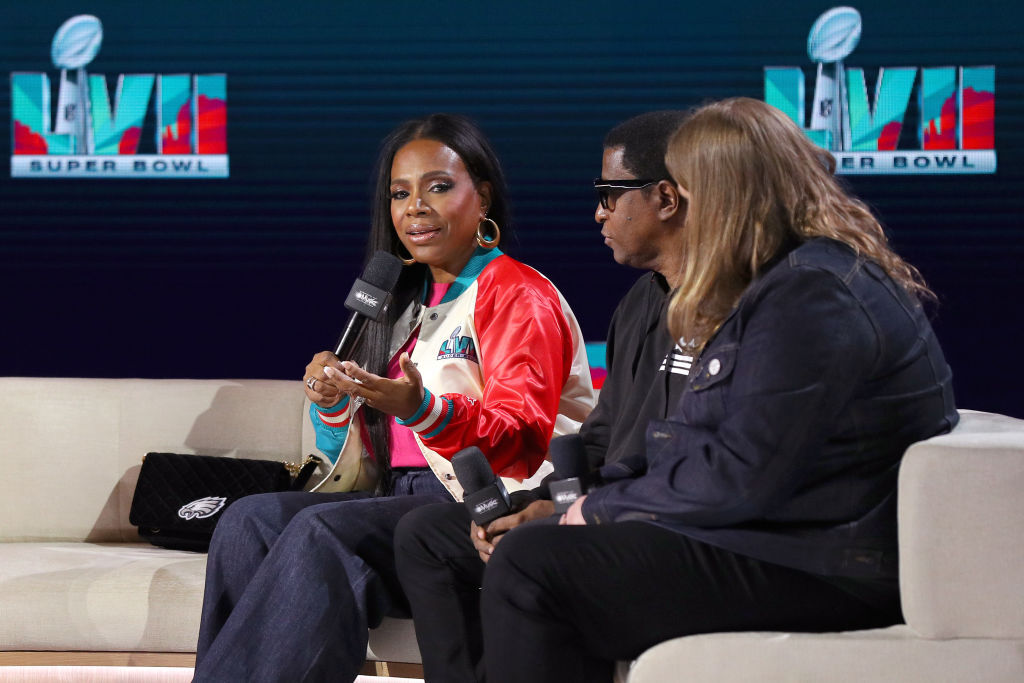 PHOENIX, ARIZONA - FEBRUARY 09: Sheryl Lee Ralph speaks during the Super Bowl LVII Pregame & Apple Music Halftime Show press conference at Phoenix Convention Center on February 09, 2023 in Phoenix, Arizona. (Photo by Mike Lawrie/Getty Images)