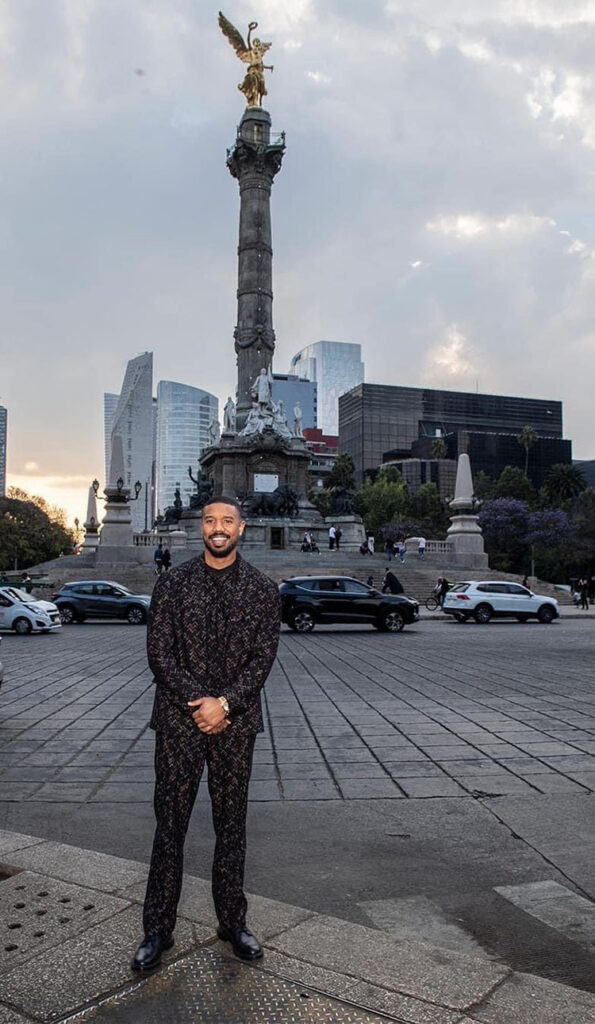 Michael B Jordan Wore Missoni For The 'Creed III' Mexico Premiere & Photocall