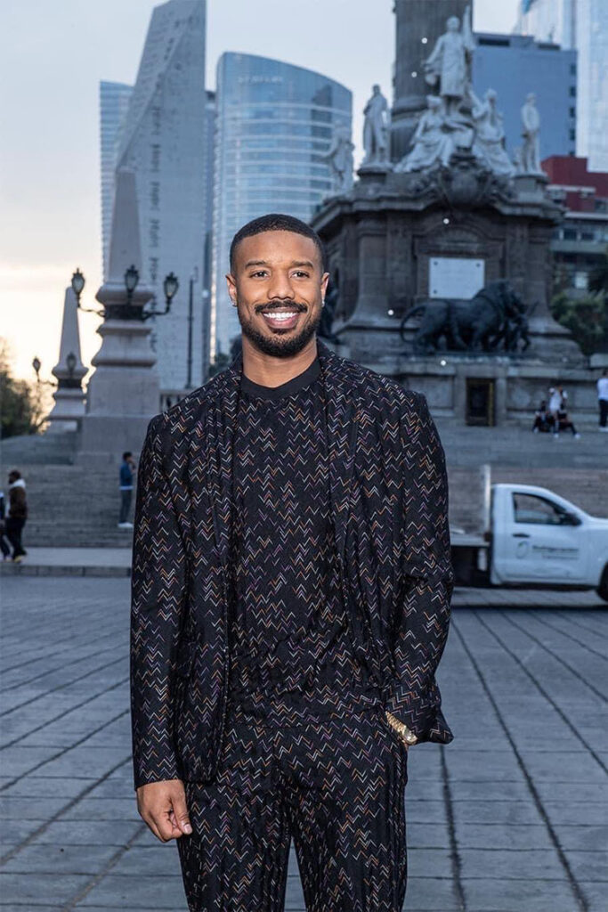 Michael B Jordan Wore Missoni For The 'Creed III' Mexico Premiere & Photocall