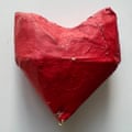 The papier-mache heart made for Mike Gayle by his wife