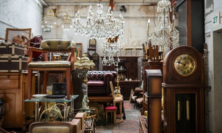 Furniture inside a flea market