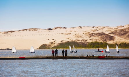 The Parnidis dune in summer.