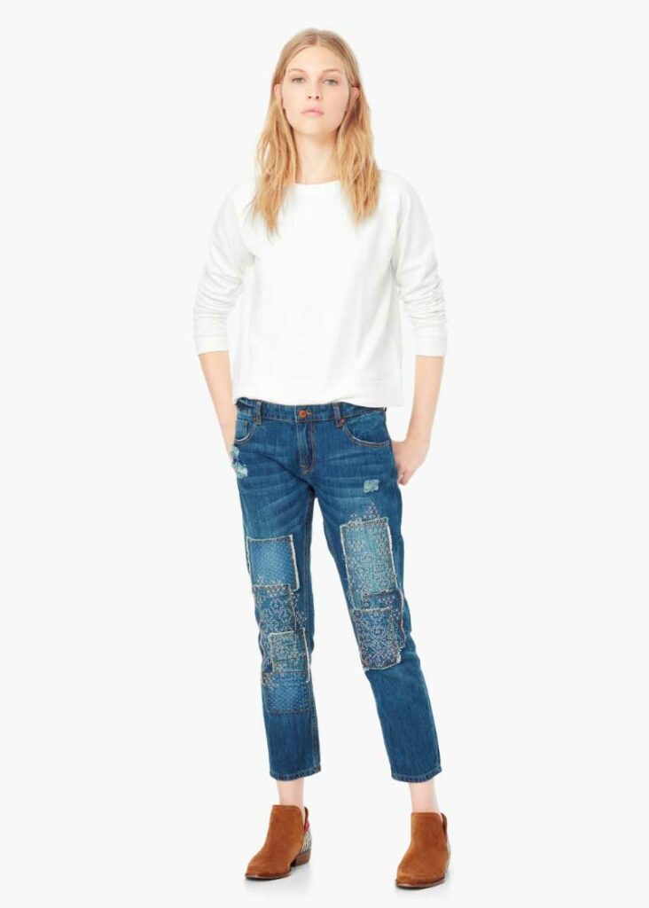 Mango Relaxed Crop Japan Jeans