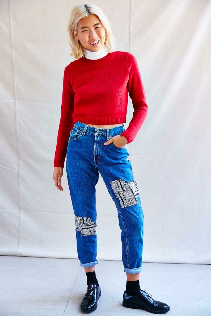 Urban Renewal Patchwork Jeans