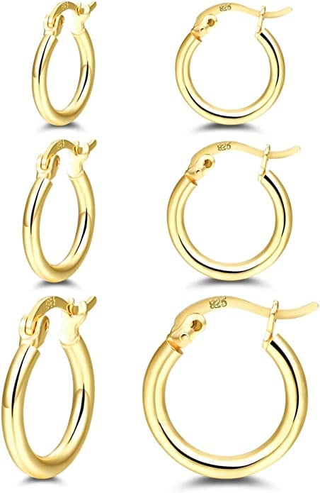 RoseJeopal Gold Hoop Earrings