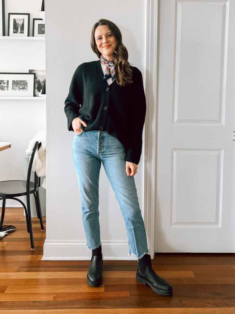 Quince cashmere boyfriend cardigan review + how to style it now and ...