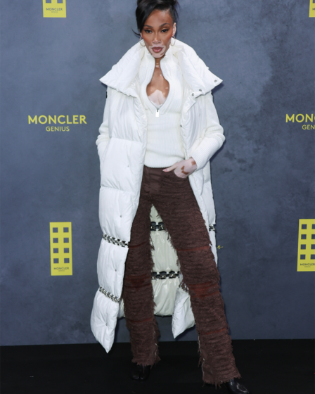 Winnie Harlow attended Moncler‘s ’The Art of Genius' Presentation on Feb. 20th, 2023 in London.