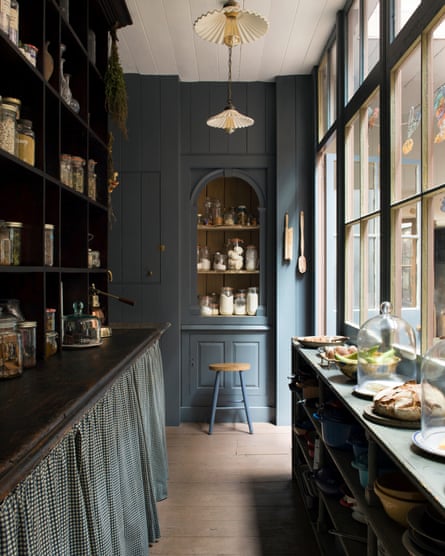 Shelves in the pantry.