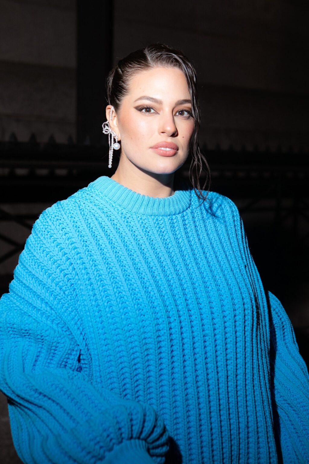 Ashley Graham Sexed Up The Cable Knit Sweater At Marc Jacobs Fashnfly 7397