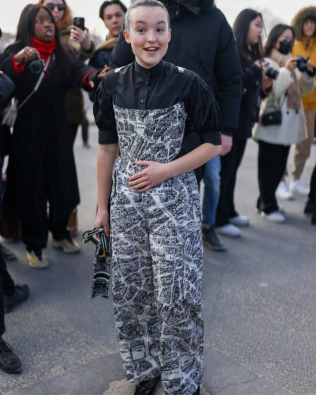 PARIS FRANCE  FEBRUARY 28 Bella Ramsey attends the Christian Dior Womenswear Fall Winter 20232024 show as part of Paris...
