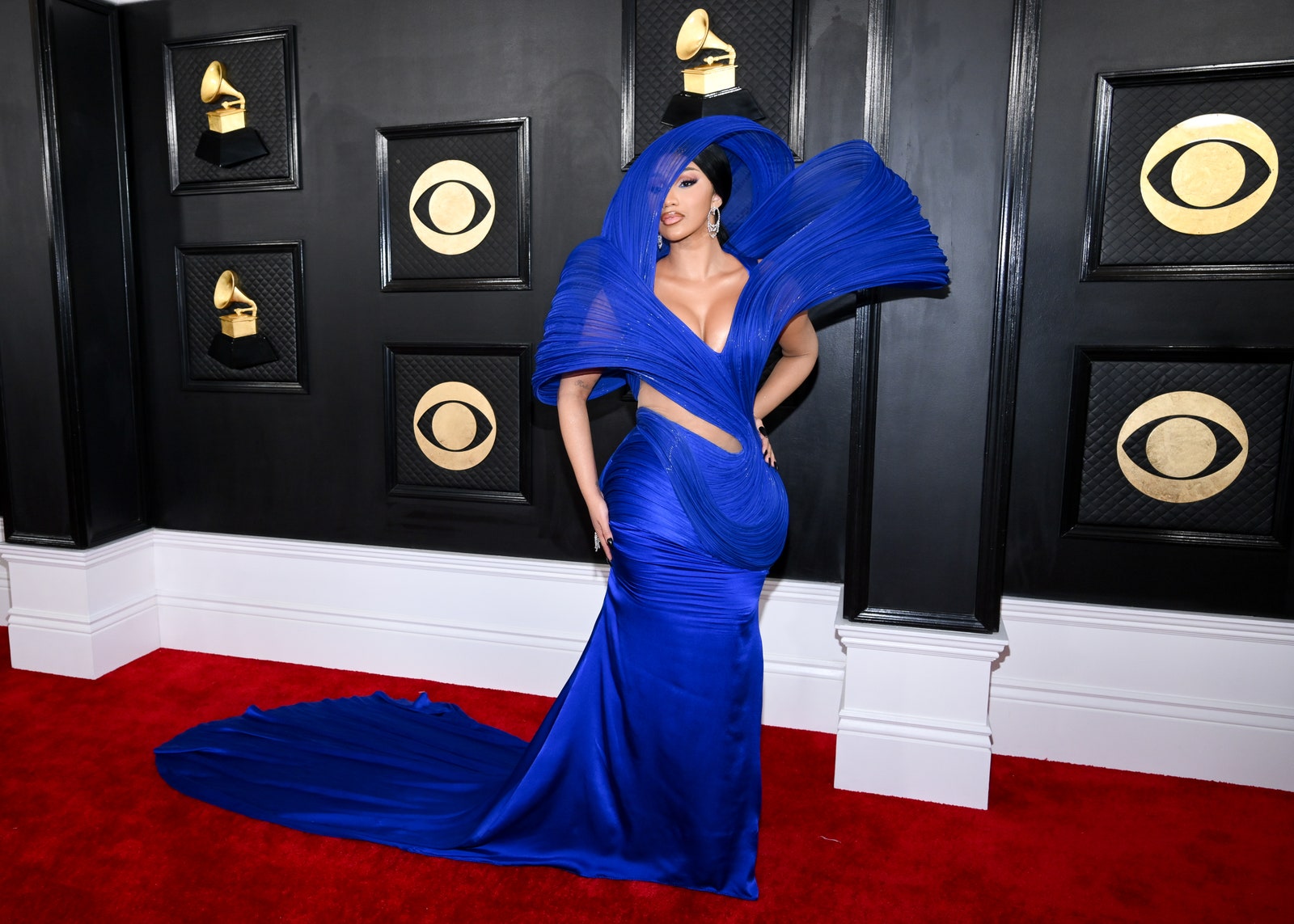 Cardi B Won the 2023 Grammys Red Carpet in Stunning Couture Cutout Gown
