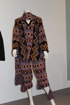 A knitted suit.