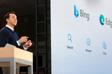 Yusuf Mehdi, Microsoft corporate vice-president for modern life, search, and devices, announcing ChatGPT integration for Bing on Tuesday