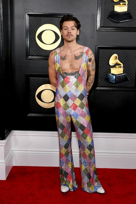 Harry Style’s 2023 Grammy Awards Look Just Revived the 70s