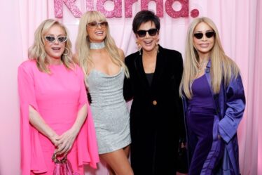 LOS ANGELES, CALIFORNIA - FEBRUARY 23: (L-R) Kathy Hilton, Paris Hilton, Kris Jenner and Faye Resnick attend the Klarna & Paris Hilton House of Y2K Launch Party on February 23, 2023 in Los Angeles, California. (Photo by Stefanie Keenan/Getty Images for Klarna)